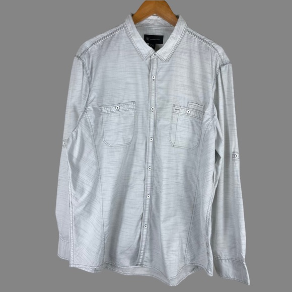 INC International Concepts 100% Cotton Long Sleeve with Front Pockets in XXL - Picture 8 of 11